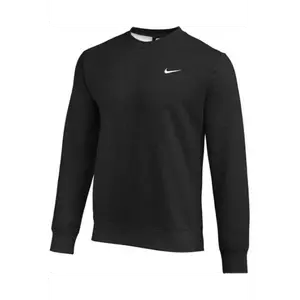 Nike Men's Crewneck Sweatshirt Pullover – Soft Fleece Long Sleeve with Ribbed Cuffs and Hem | Classic Athletic Casual Sweater for Gym Workout Lounge Everyday Layering | Comfortable Relaxed Fit