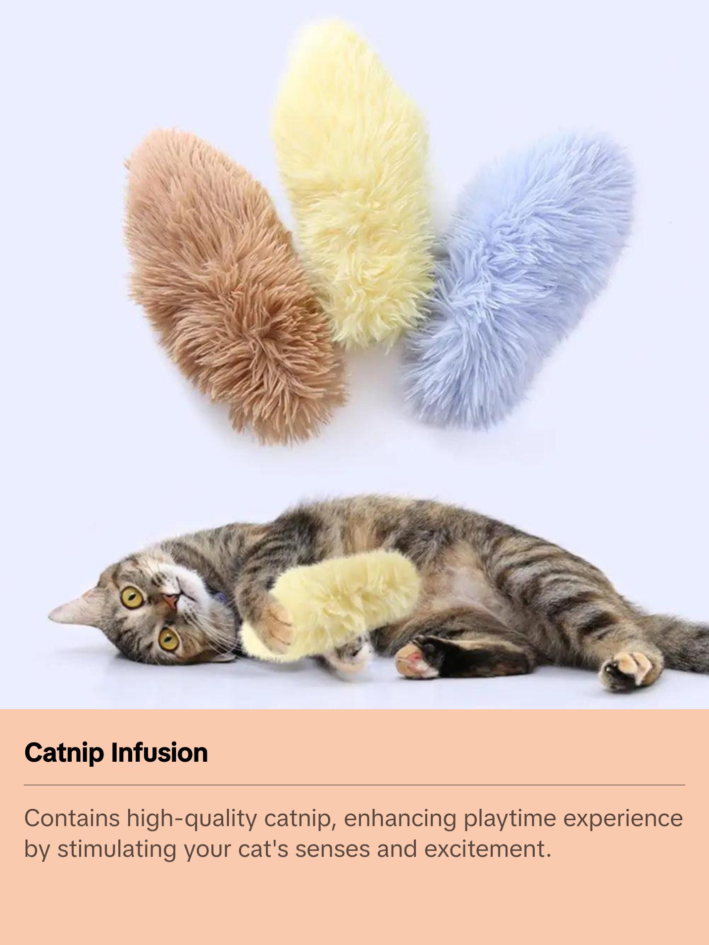 Cat Teaser Toy for Playtime Relief Mental Stimulation with Catnip Tease Stick.