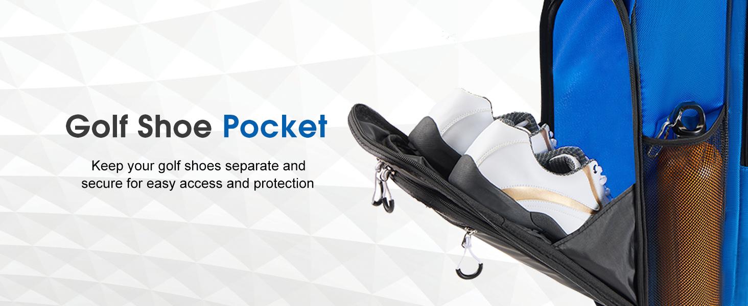 UNIHIMAL 14-Way Golf Cart Bag, Premium Full Length Golf Bag for Men with Magnetic Leather Pocket, Handles and Rain Cover