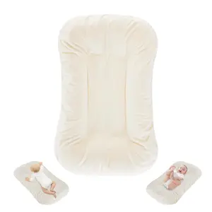 Portable Baby Lounger for Newborns (0–12 Months) – Soft Infant Nest | White