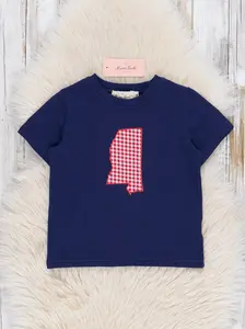 Mississippi Embroidered Gingham Shirt