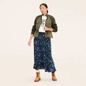 Women's Floral Midi A-Line Pleated Skirt - Woolrich