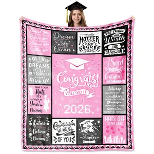 BARLEY ONE 2026 Graduation Gifts for Her, Graduation Gifts Blanket , Class of 2026 Graduation Gift for Girls/Women, Bachelors/Masters Degree/PHD Graduation Gifts for Daughter/Best Friends/Students
