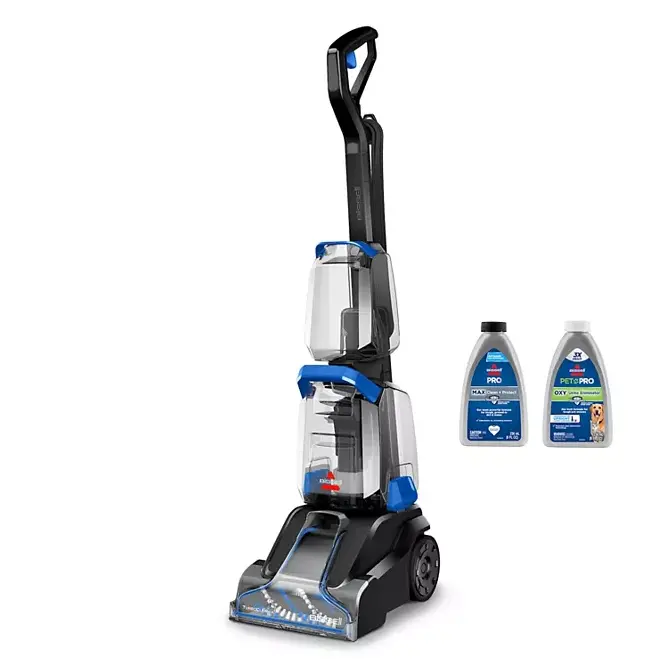BISSELL TurboClean Upright Carpet Cleaner 3939, Powerful Carpet & Upholstery Cleaning Machine with 4-Row DeepReach PowerBrush, Strong Suction for Pet Messes, Ground-In Dirt & Stains on Carpets, Rugs & High-Traffic Areas