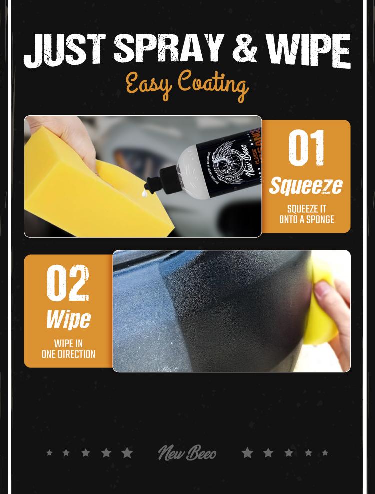 Car plastic polish: a refurbishment agent used to polish plastic parts such as engine compartments, interiors, and rearview mirrors