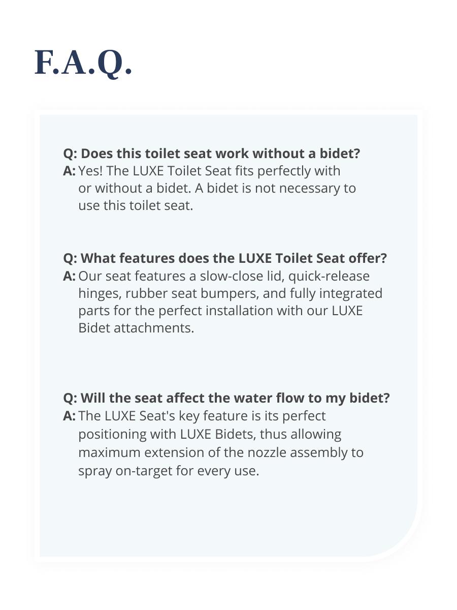 LUXE Comfort Fit Toilet Seat