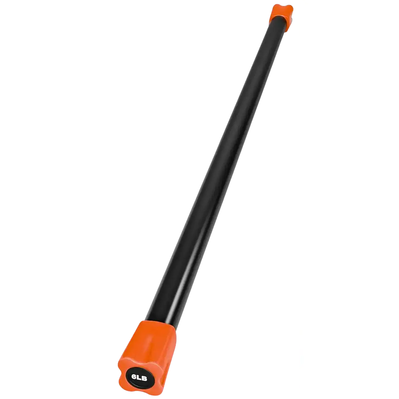 French Fitness Weighted Body Fitness Bar 6 lbs - Orange (New)