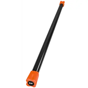French Fitness Weighted Body Fitness Bar 6 lbs - Orange (New)