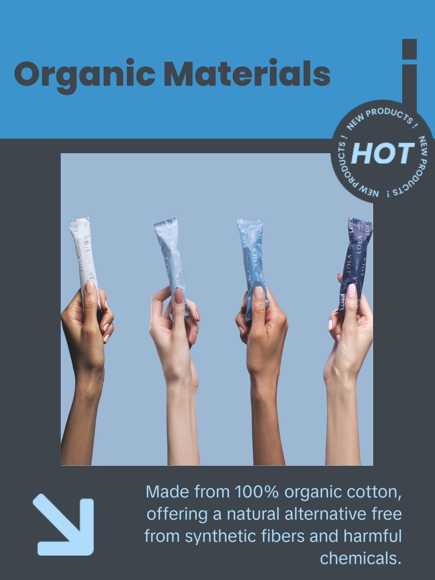 LOLA Regular Organic Cotton Tampons 16ct | 360-Degree Leak Protection | BPA-Free Plastic Applicator | HSA FSA Approved | 100% Natural Absorbent Cotton | Period Care LOLA Regular Organic Cotton Tampons 16ct | 360-Degree Leak Protection | BPA-Free Plastic Applicator | HSA FSA Approved | 100% Natural Absorbent Cotton | Period Care