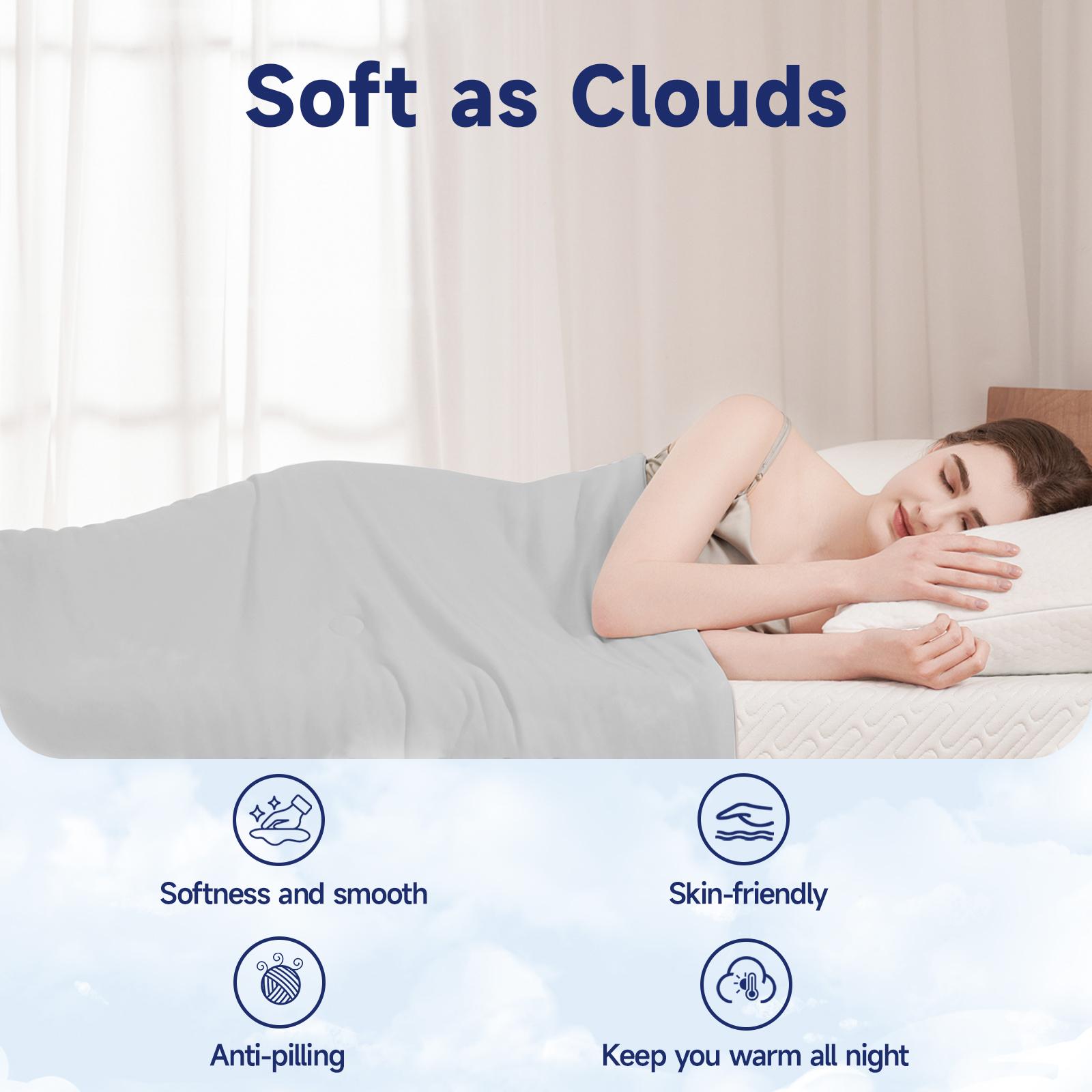 【VALUXE】 Cooling Blanket for Hot Sleepers - Thin Lightweight Breathable Soft Double Side Blanket for Bed Couch Sofa