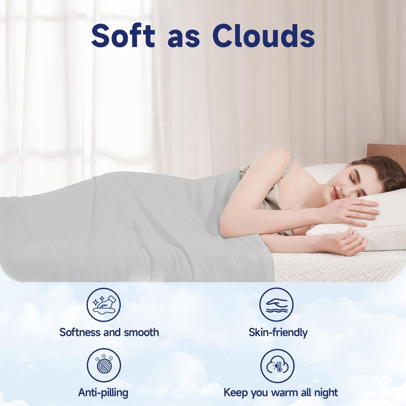 【VALUXE】 Cooling Blanket for Hot Sleepers - Thin Lightweight Breathable Soft Double Side Blanket for Bed Couch Sofa