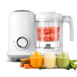 Food manufacturer professional steamer blender: 4-in-1 automatic steam mixing and mud maker with self-cleaning healthy kids and toddler meal preparation-BPA-free processor