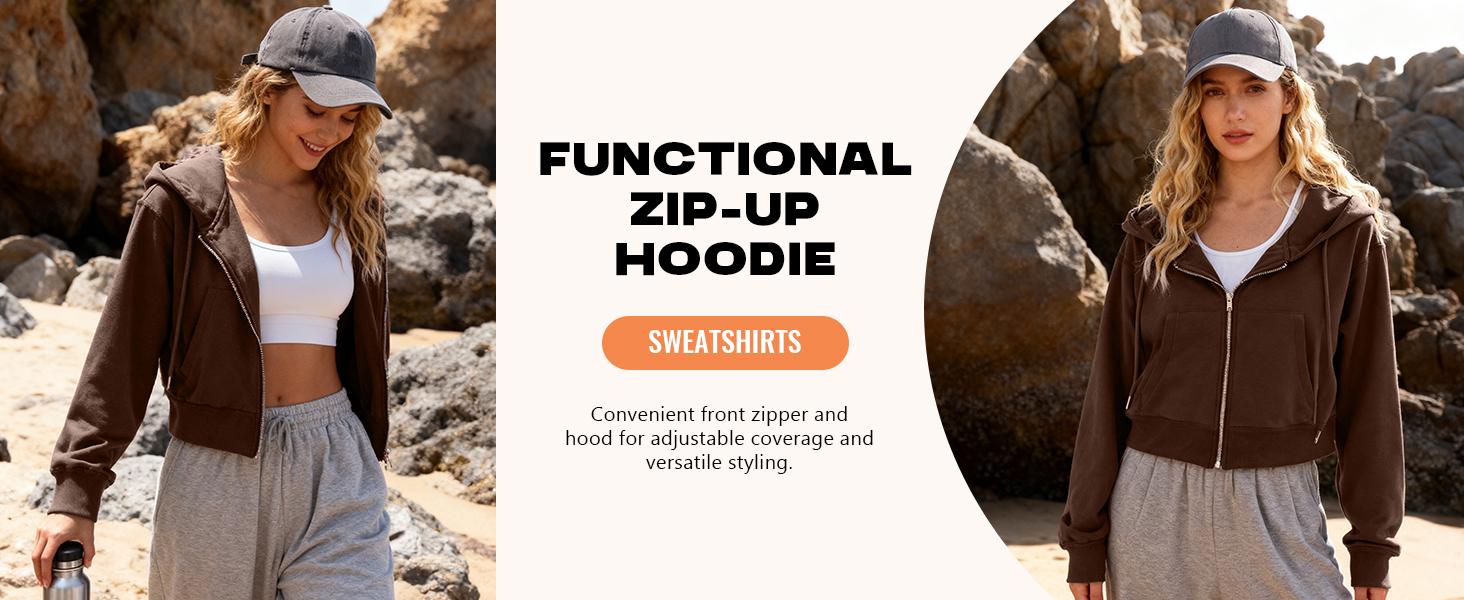 WoodBerry Women's Short Hooded Sweatshirt Y2K Colorblock Zip Pullover Top - Stylish Cropped Long Sleeve Jacket with Pockets - Fit Comfortable Cotton Material for Casual Outings WoodBerry Women's Short Hooded Sweatshirt Y2K Colorblock Zip Pullover Top - Stylish Cropped Long Sleeve Jacket with Pockets - Fit Comfortable Cotton Material for Casual Outings