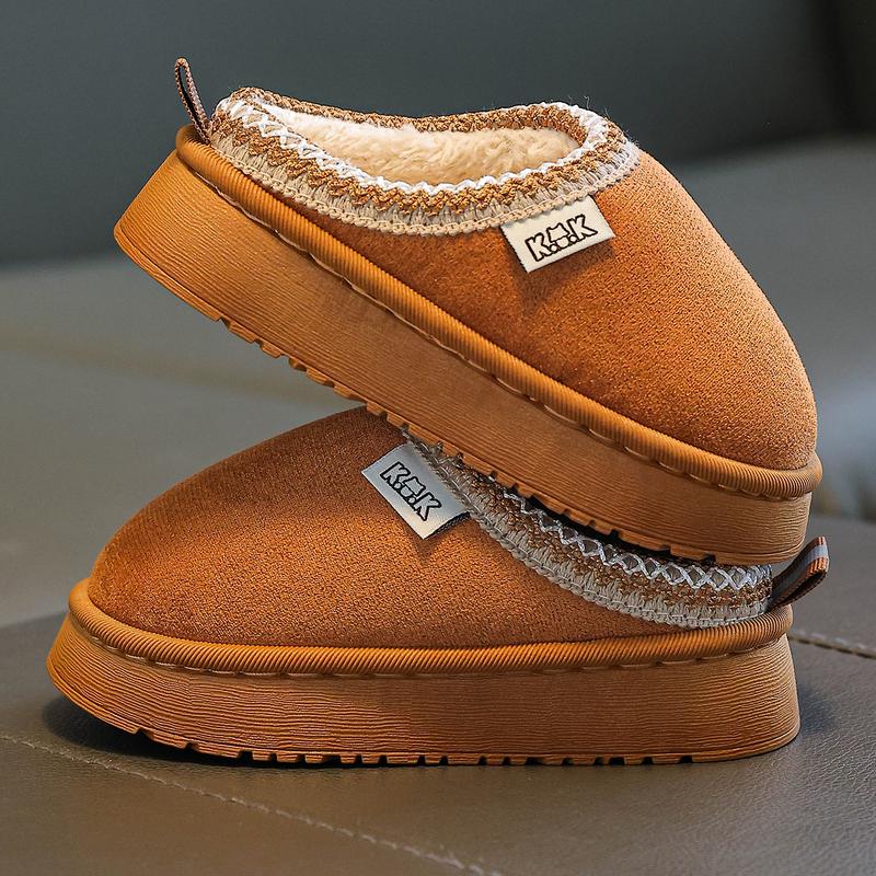 Children's Home Fashion Slippers Autumn Winter Simple Casual Boys Girls Student Indoor Warm Slippers