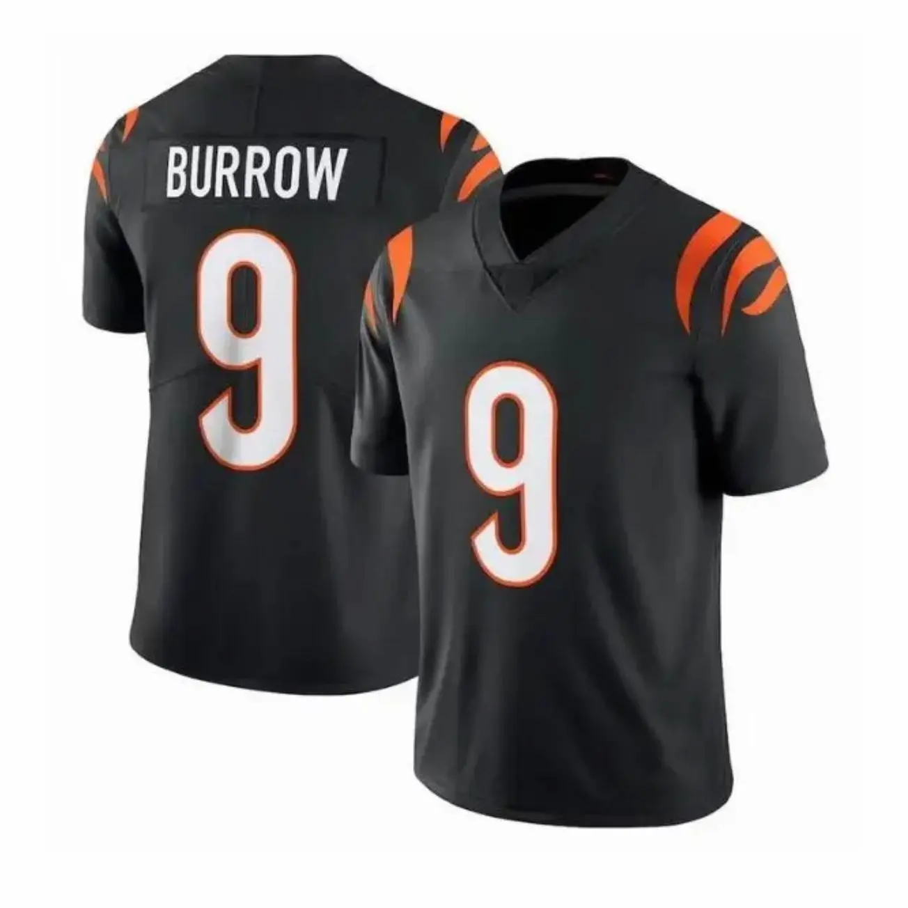 Joe Burrow #9 Football Jersey for Men and Women, Black Orange Sports Fan Shirt, Game Day Football Uniform Top, Loose Fit Athletic Streetwear, Gift for Bengals Fans, Dad, Husband and Boyfriend, Trending Sports Fashion 2026 T