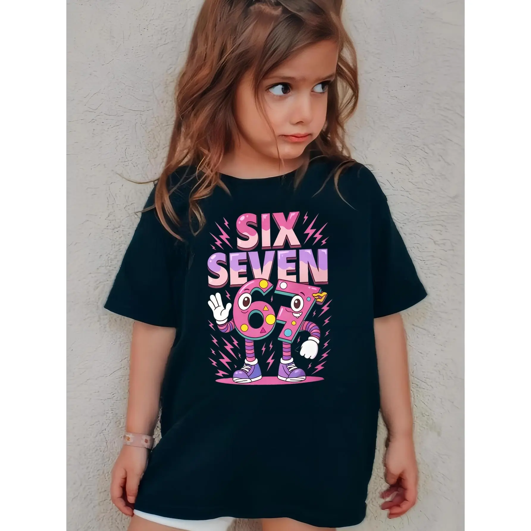 Kids' Unisex Robot Graphic Cotton Crew Neck T-Shirt - Casual Comfy Shirt, Short Sleeve, Overlap Shoulders, Medium Stretch, 12-13 Years, School/Everyday Wear, Easy Christmas Gift Pick, All-Season Kids Clothing