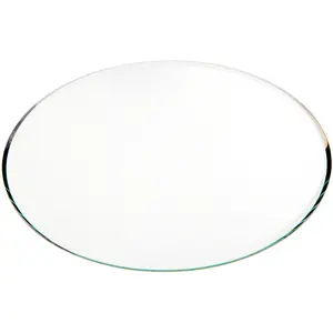 Plymor 6" Round, 3mm Thick Beveled Glass Mirror Circle