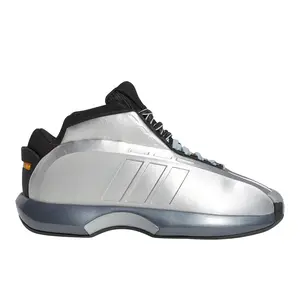 adidas Mens Crazy 1 Basketball Sneakers Shoes - Silver adidas Mens Crazy 1 Basketball Sneakers Shoes - Silver