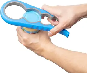 Anti-skid Jar Opener Jar Lid Remover Rubber Can Opener Kitchen Grippers To Remove Stubborn Lids, Caps and Bottles Great Kitchen Gadgets For Small Hands or Seniors,Blue