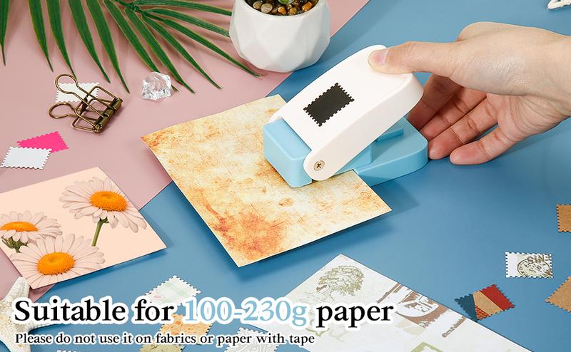 Stamp Puncher, Rectangular Postage Stamp Puncher, Stamp Hole Puncher for DIY Crafting Scrapbooking DIY Card Making Arts Crafts Supplies