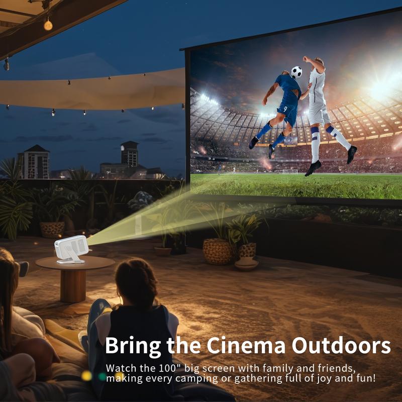 420ANSI HY310X Projector Auto Focus & Keystone With 4K Videosource Supported Full HD 1080P Android 11 Built-in 5W Speaker BT5.2 for Outdoor Theater Stand Mini Portable Projector