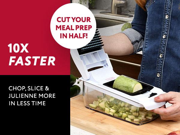 Fullstar Vegetable Chopper and Spiralizer - Food Chopper with Container, Fruit Slicer, Kitchen Gadgets & Accessories, Home Essentials (4 in 1, White) Dicer Dishwasher Safe Fullstar Vegetable Chopper and Spiralizer - Food Chopper with Container, Fruit Slicer, Kitchen Gadgets & Accessories, Home Essentials (4 in 1, White) Dicer Dishwasher Safe