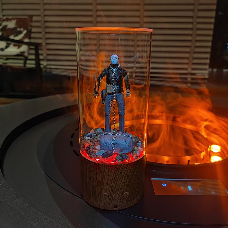 【FaddishDeal】Upgraded Rotating Lighting Hydroponic Vase, Movie Decorative Water Lamp, Desktop Decorative Arrangement, Birthday and Halloween Decorations and Gifts.