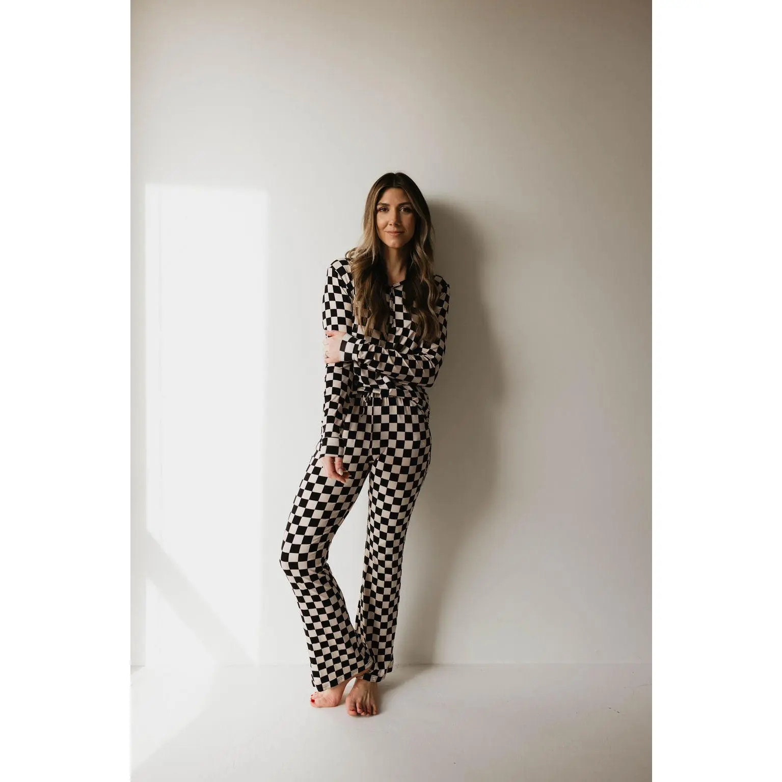 Black Checkered | Women's Bamboo Pajamas