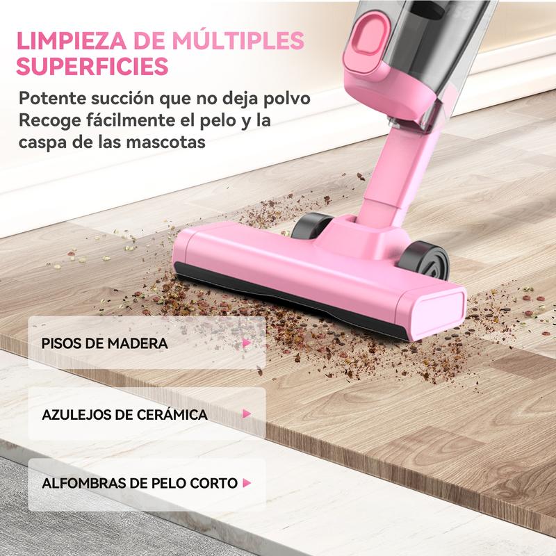 [Promoción] INSE R6X Aspiradora Escoba con Cable 600W 15KPa, Ultraligera sin Bolsa, 3 en 1 de Mano para Hogar, Alfombra, Suelo Duro, Pelo de Mascotas y Coche
