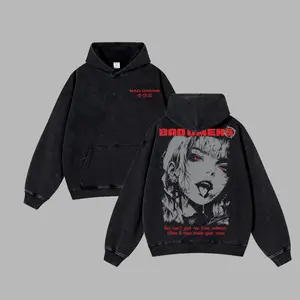 Bad Omens Burning Out T-shirt – Vintage Washed Heavy Cotton Oversize Unisex Rock Band T-Shirt, Anime Girl Face Graphic Top, Alternative Metal Tour 2025 Streetwear, Retro Music Fan Gift, Emo Grunge Aesthetic Merch