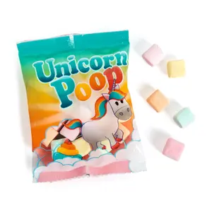 1 lb. Unicorn Poop Marshmallow Candy Fun Packs Assortment - 57 Pc.