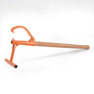 VEVOR Timberjack,  , 46.5 in, Heavy Duty Log Lifter with Wooden Handle, Log Roller with Adjustable Cant Hook, Logging Tools Log Jack for Logs Ups to 15" Dia, Timber Jack for Rolling Cutting Lifting Logs