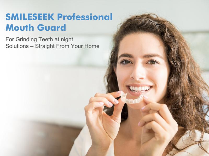 Smileseek Custom Hybrid Night Guards 2 Pack Set for Teeth Grinding and Clenching Protection Professional Dental Mouth Guards for Adults