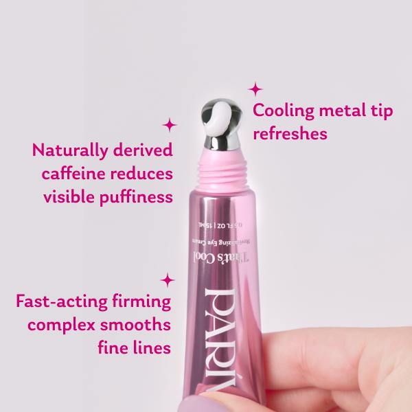 Instantly Depuff & Brighten Tired Eyes – Cooling Metal Tip | That’s Cool Quinoa Peptide Eye Cream + FREE Quenched Mini