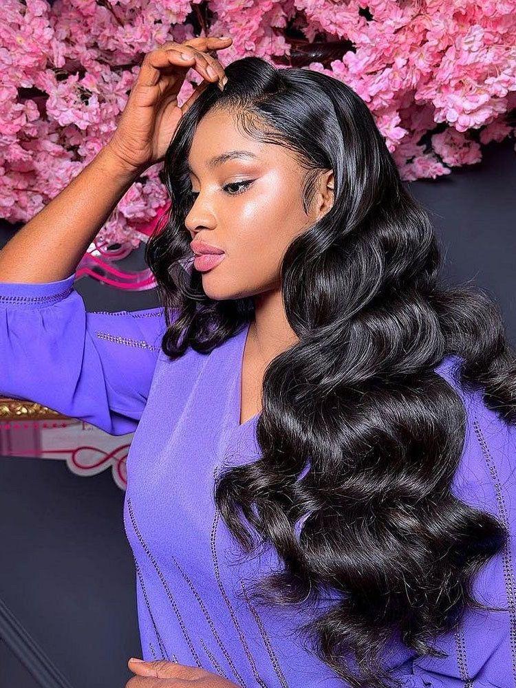 [New IN] Bling Hair Pre Everything Body Wave 13x4 Body Wave Lace Frontal Wig Glueless Human Hair Frontal Wig With Elastic Drawstring For Women 180Density TikTokShopBlackFriday