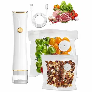 Compact Vacuum Sealer for Food Sealer: Handheld Portable Vacuum Sealer Machine for Food Storage, Rechargeable Food Vacuum Sealing for Kitchen Travel Fridge Meal Prep, Gifts for Mom, Wife, Chef & Home