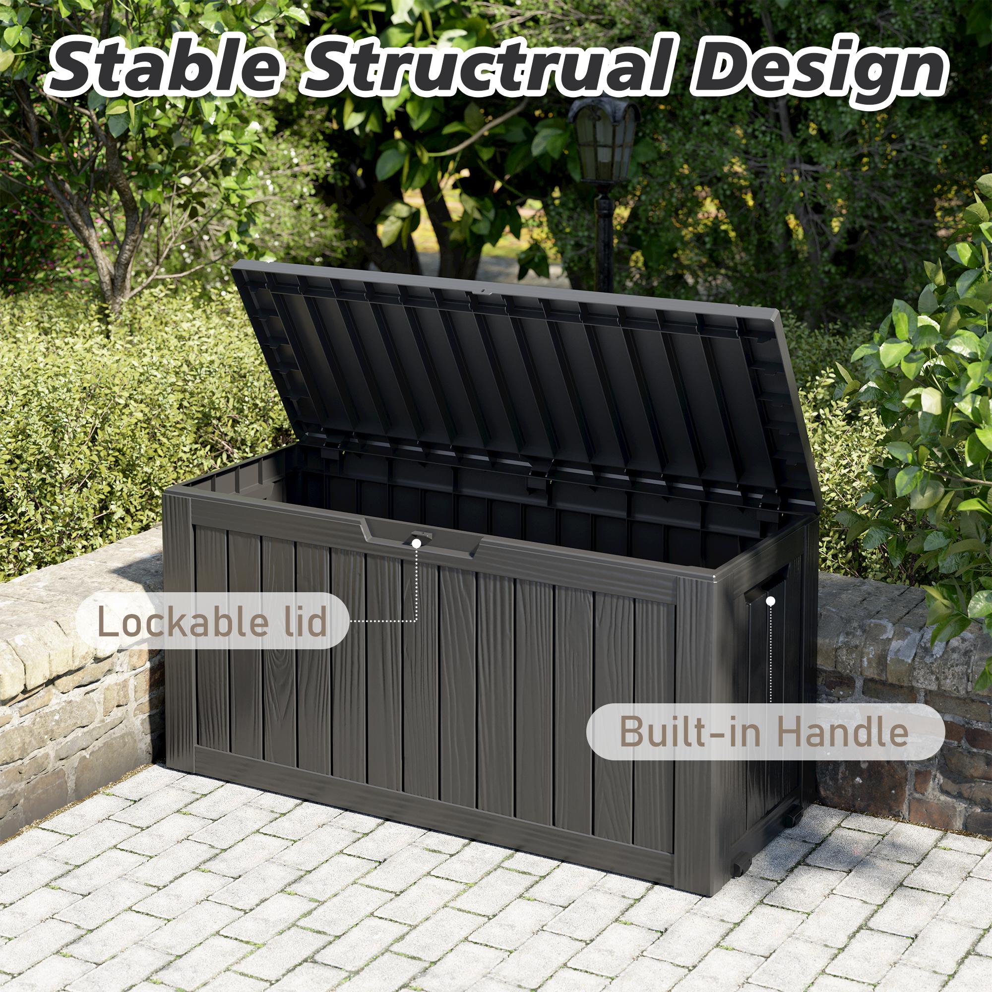 72-Gallon Storage Bin, Resin Material, Waterproof & UV-Resistant, Organizer for Garage, Warehouse, and Patio 72-Gallon Storage Bin, Resin Material, Waterproof & UV-Resistant, Organizer for Garage, Warehouse, and Patio