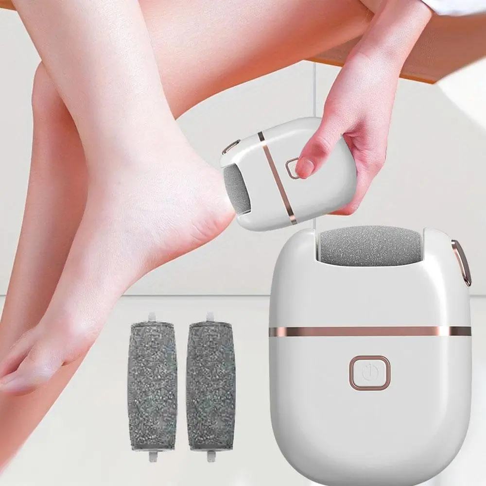 Foot Callus Remover, Electric Foot File & Electronic Foot File & Polishing Heads, Rechargeable Pedicure Tool, for Calluses, Hard Skin, Compact Corn Remover for Feet Care, Foot Dead Skin Remover, Dead Skin Removal For Feet, Foot Care Product