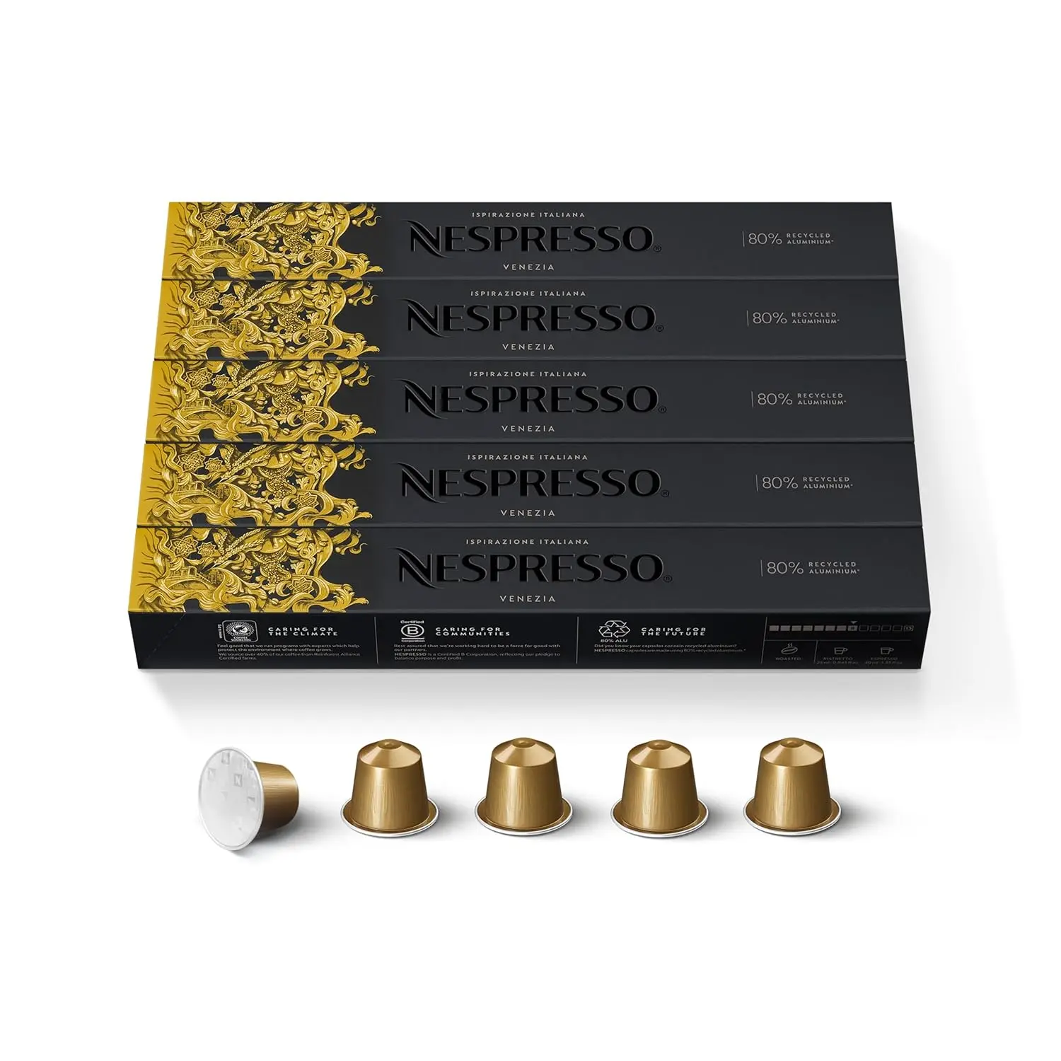 Nespresso Original, Ispirazione Venezia, Medium Roast, 50-Count Coffee Pods