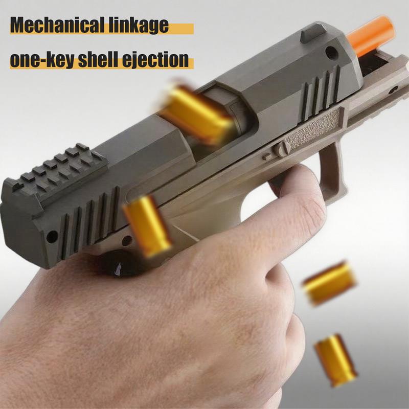 Foam Blaster Toy Pistol with 1O0 Soft Bullets, 12 Shells, 2Magazines - Hollow Hanging Design,Outdoor Sports Shooting Toy| Holiday Birthday Gifts