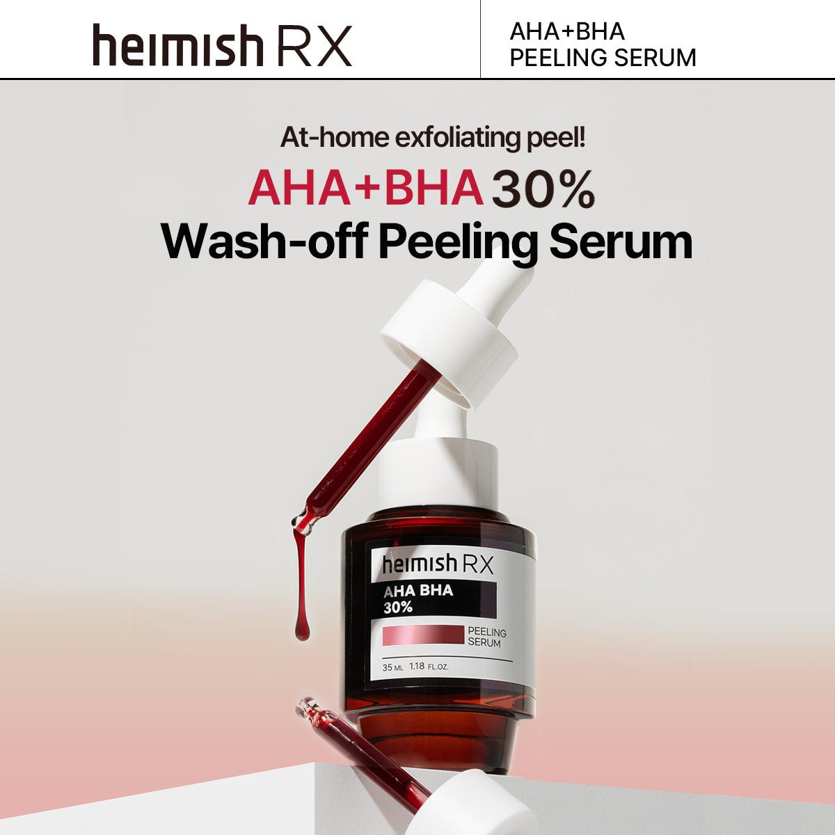 [Heimish RX] AHA BHA 30% Peeling Serum 35ml for Acne-Prone Skin Exfoliating Formula for Radiant Even Toned Skin & Clear Pores