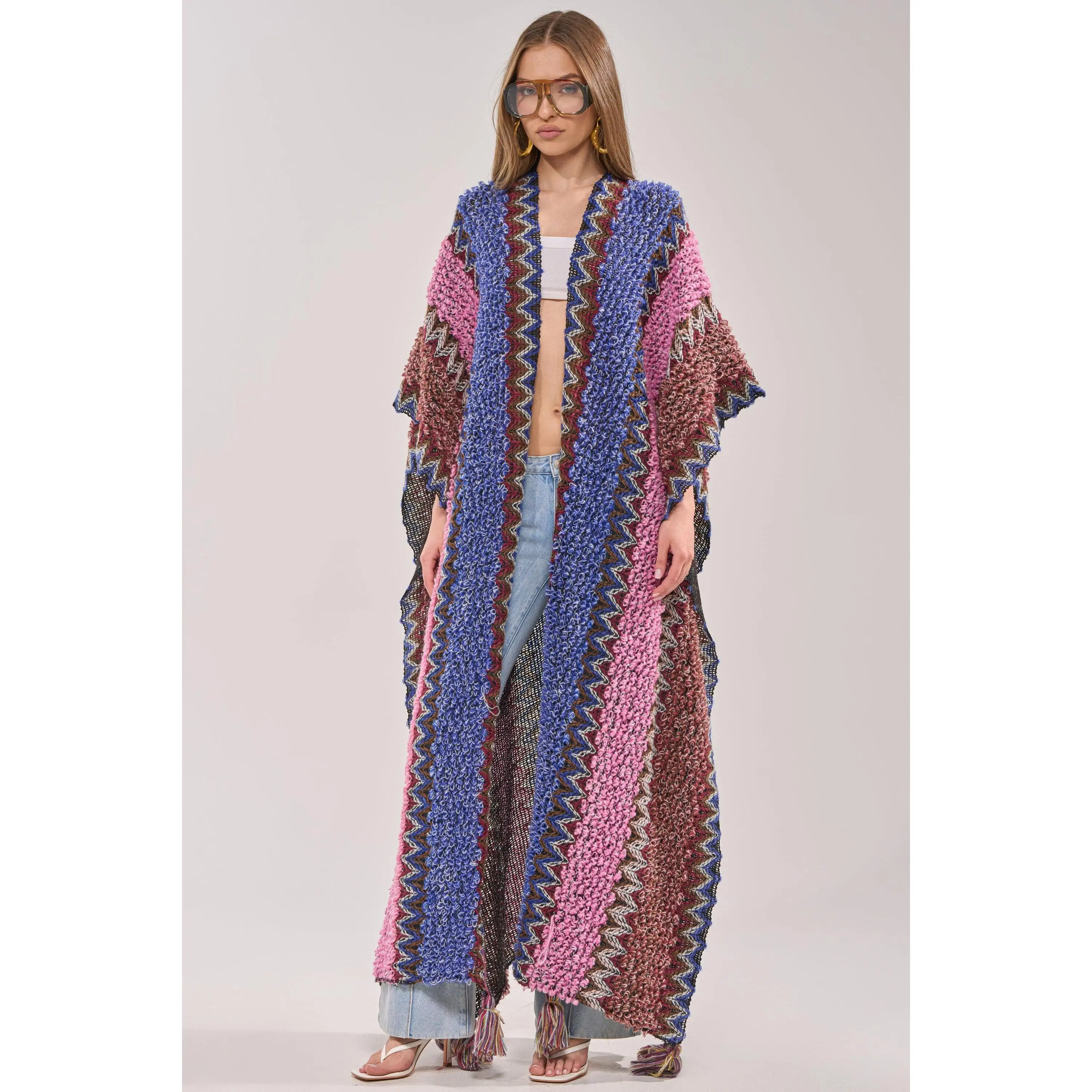 WILDFLOWER WAVES LONG CARDIGAN