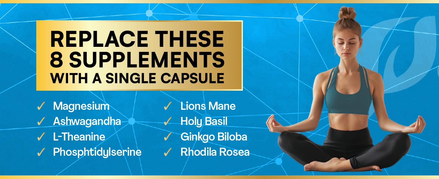 Corti-Smooth Gummies (Mixed Berry Flavor) - Parrox 13 in 1 Magnesium Supplement with L-Theanine, Lions Mane & More Natural Ingredients - Made in USA - (60 Gummies)