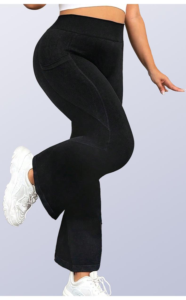 SUOVADUN SHE004 Women's High-Waisted Side-Pocket Seamless Yoga Wide-Leg Pants Quick-Drying High-Elasticity Fitness & Casual Wear Breathable Moisture Absorption Sweat-Wicking Hip-Lifting Abdominal Tightening Outdoor Activities Trousers