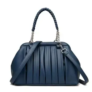 E56 new women's crossbody bag shoulder bag chain handbag soft leather tassel bag solid color pleated bag