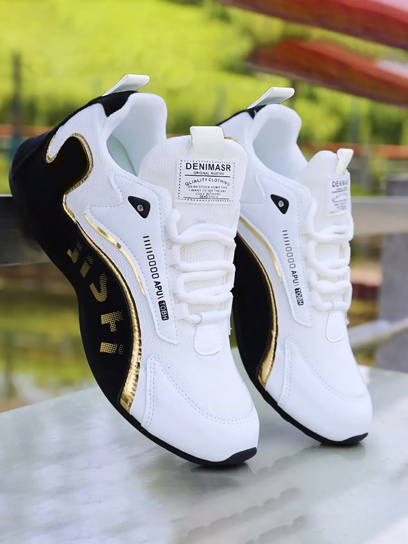 Men's Fashionable Lace Up Low Top Sneakers, Casual Breathable Comfortable Versatile Sports Running Shoes, Sporty Running Shoes, Running Footwear, Male Versatile Round Toe Shoes for Daily Wear, Athletic Shoes, Walking Shoes, Trendy Running Shoes