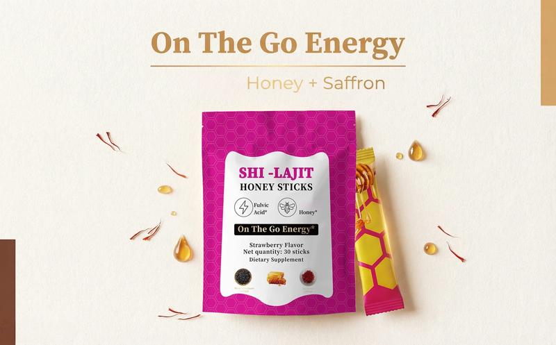 SHE-Lajit Shilajit Honeysticks for Women | Pure Himalayan Shilajit with Shatavari & Saffron | Hormonal Balance & Natural Energy Support | Delicious Organic Honey Infused | 30 Count Sticks
