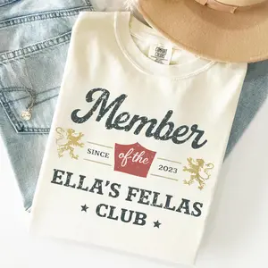 Comfort Colors Ella's Fellas Club Shirt,  Western Tee, Country Concert Apparel