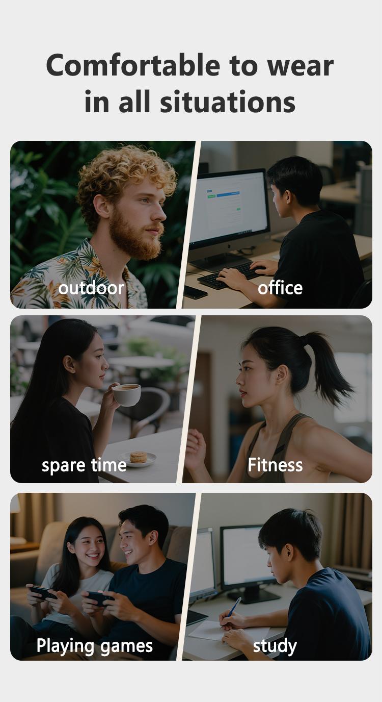 HTC NE36 Wireless 6.0 audifonos bluetooth noise cancelling headphones High Fidelity Waterproof HIFI Sound Quality | Suitable for Office, Sports, Study and Audio Calls | Built-in Microphone | Earphones