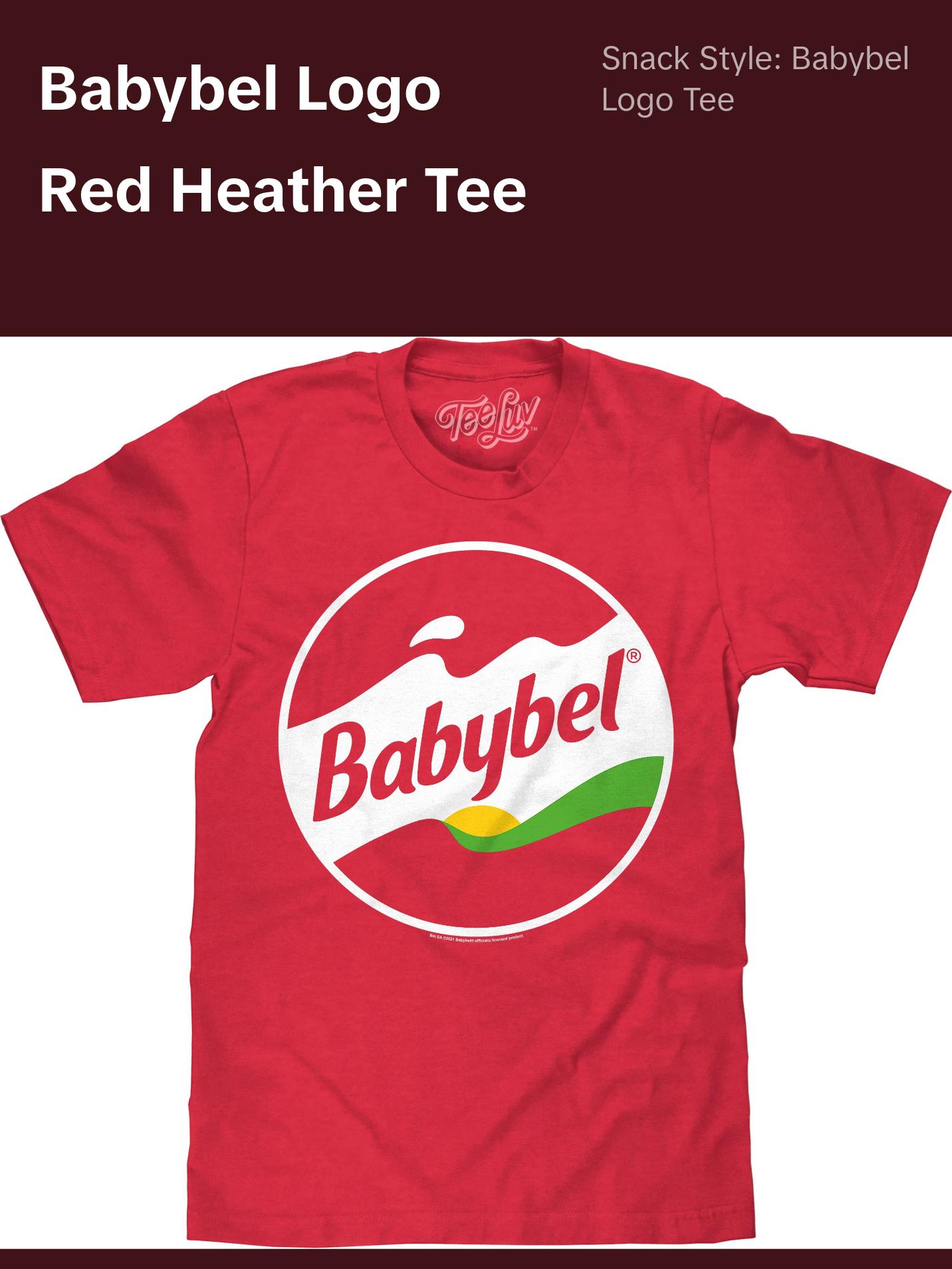 Babybel Snack Cheese Logo T-Shirt - Red Heather